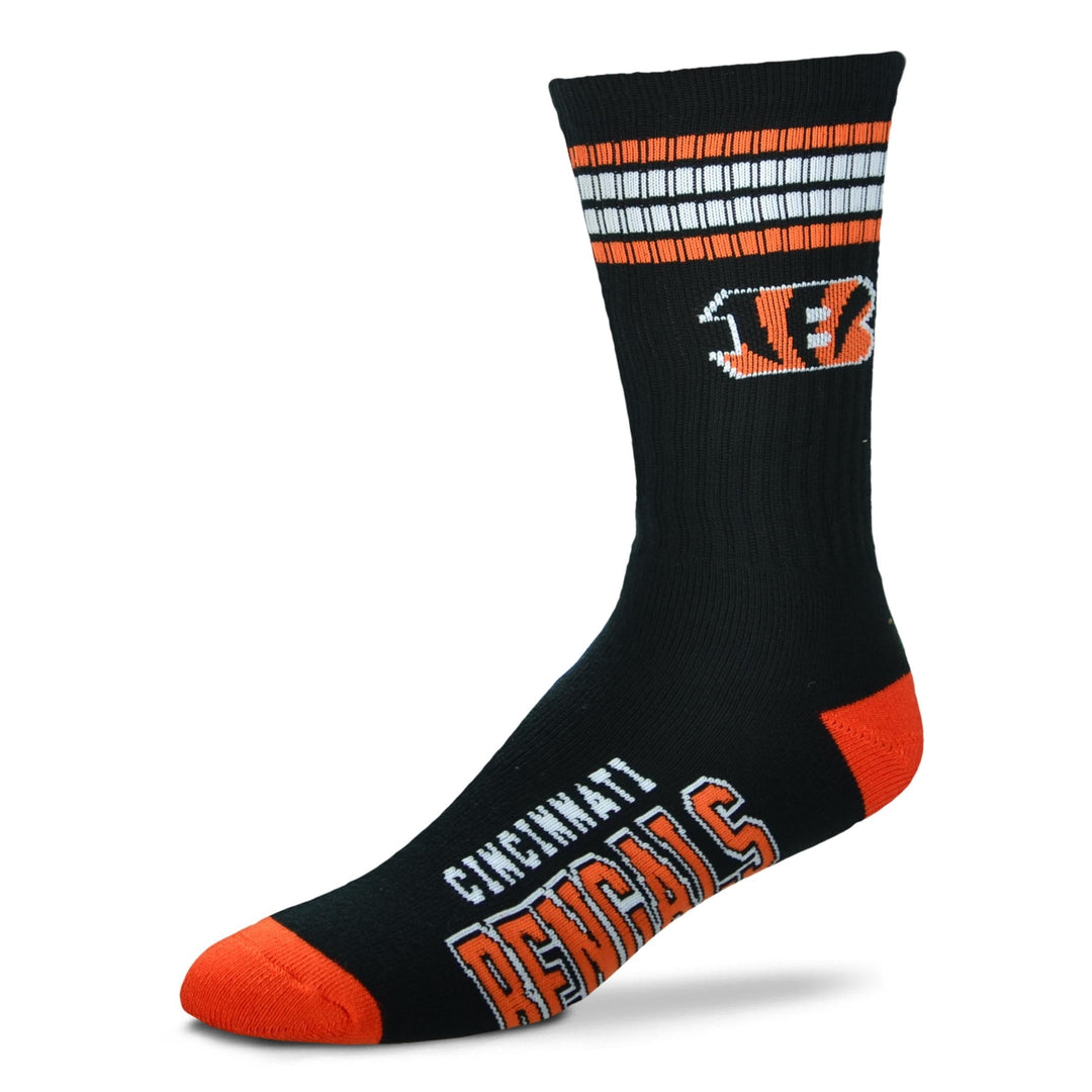 Dynasty Sports & Framing Apparel - Socks Cincinnati Bengals Men's 4 Stripe Deuce Socks