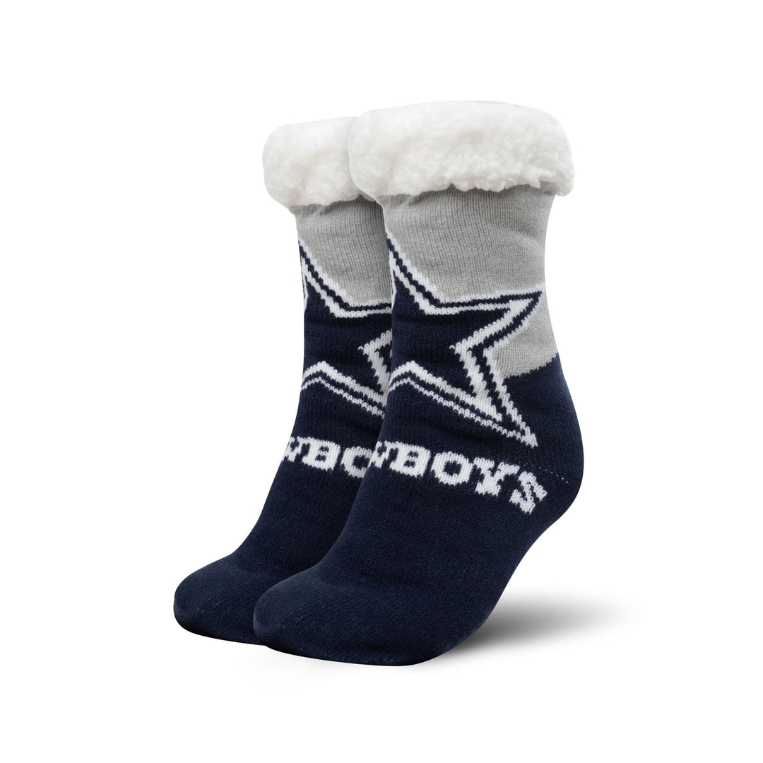 Dynasty Sports & Framing Apparel - Socks Dallas Cowboys Colorblock Footy Slipper Socks