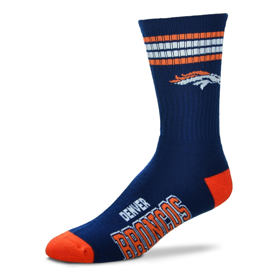 Dynasty Sports & Framing Apparel - Socks Denver Broncos Men's 4 Stripe Deuce Socks