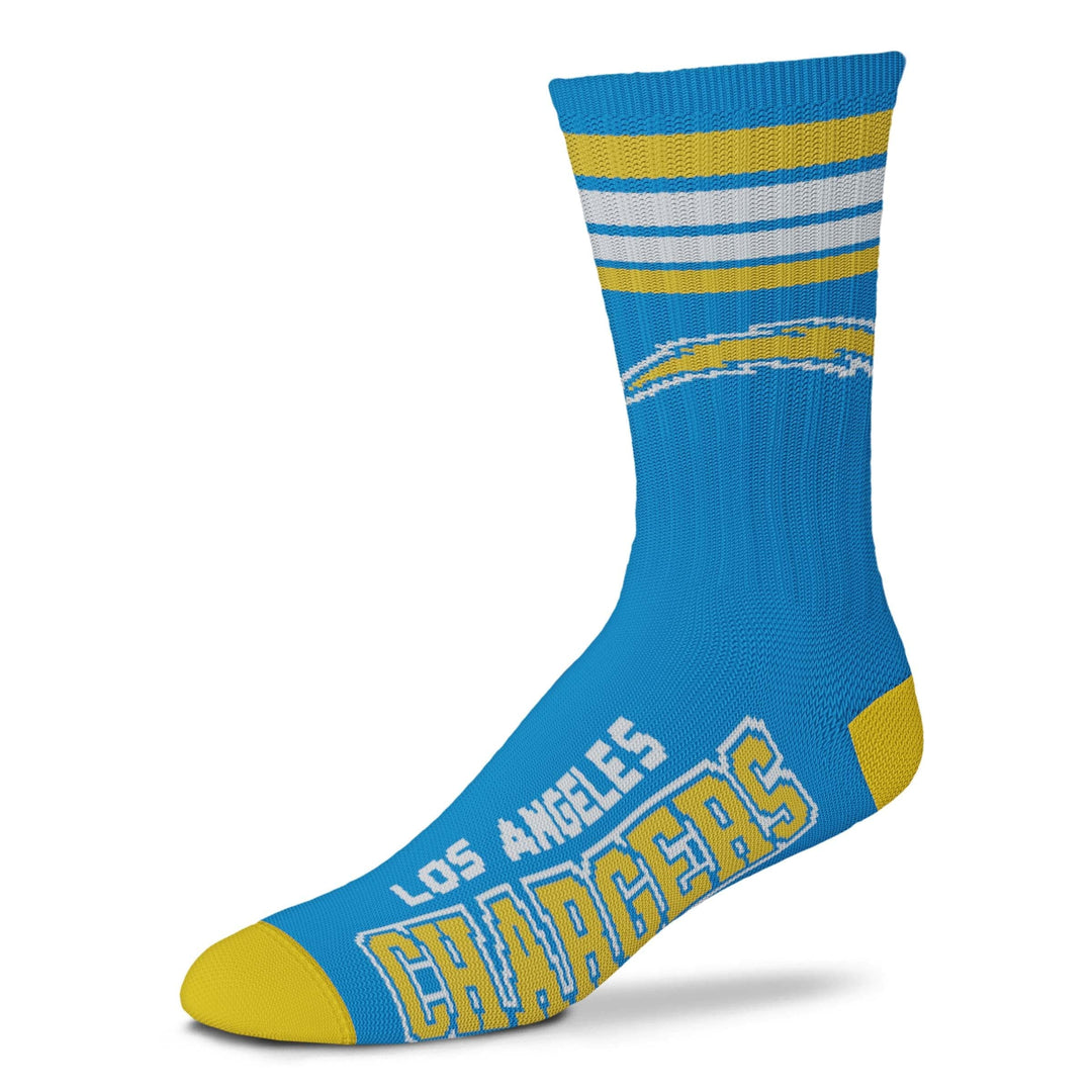 Dynasty Sports & Framing Apparel - Socks Los Angeles Chargers Men's 4 Stripe Deuce Socks