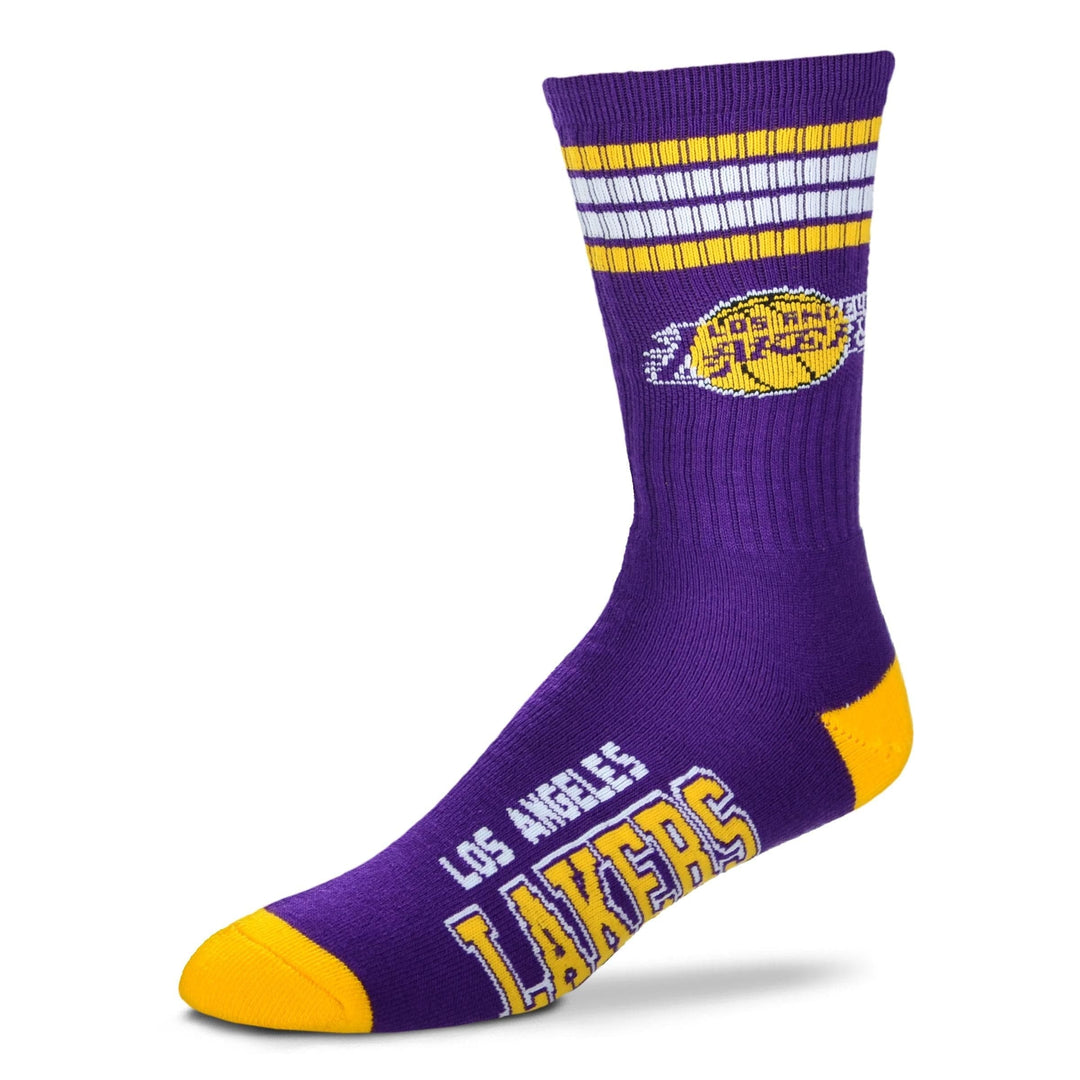 Dynasty Sports & Framing Apparel - Socks Los Angeles Lakers Men's 4 Stripe Deuce Socks