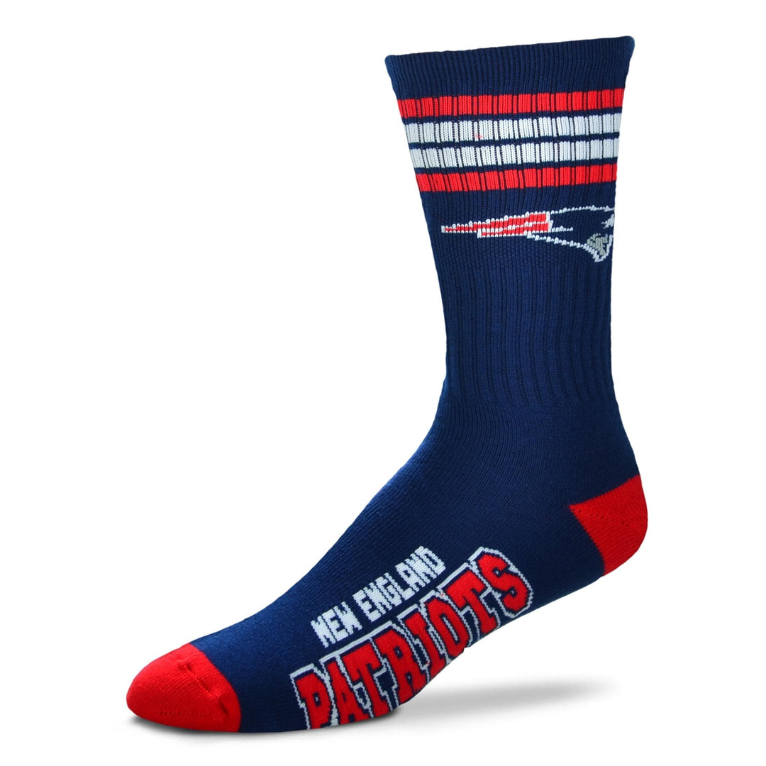 Dynasty Sports & Framing Apparel - Socks New England Patriots Men's 4 Stripe Deuce Socks