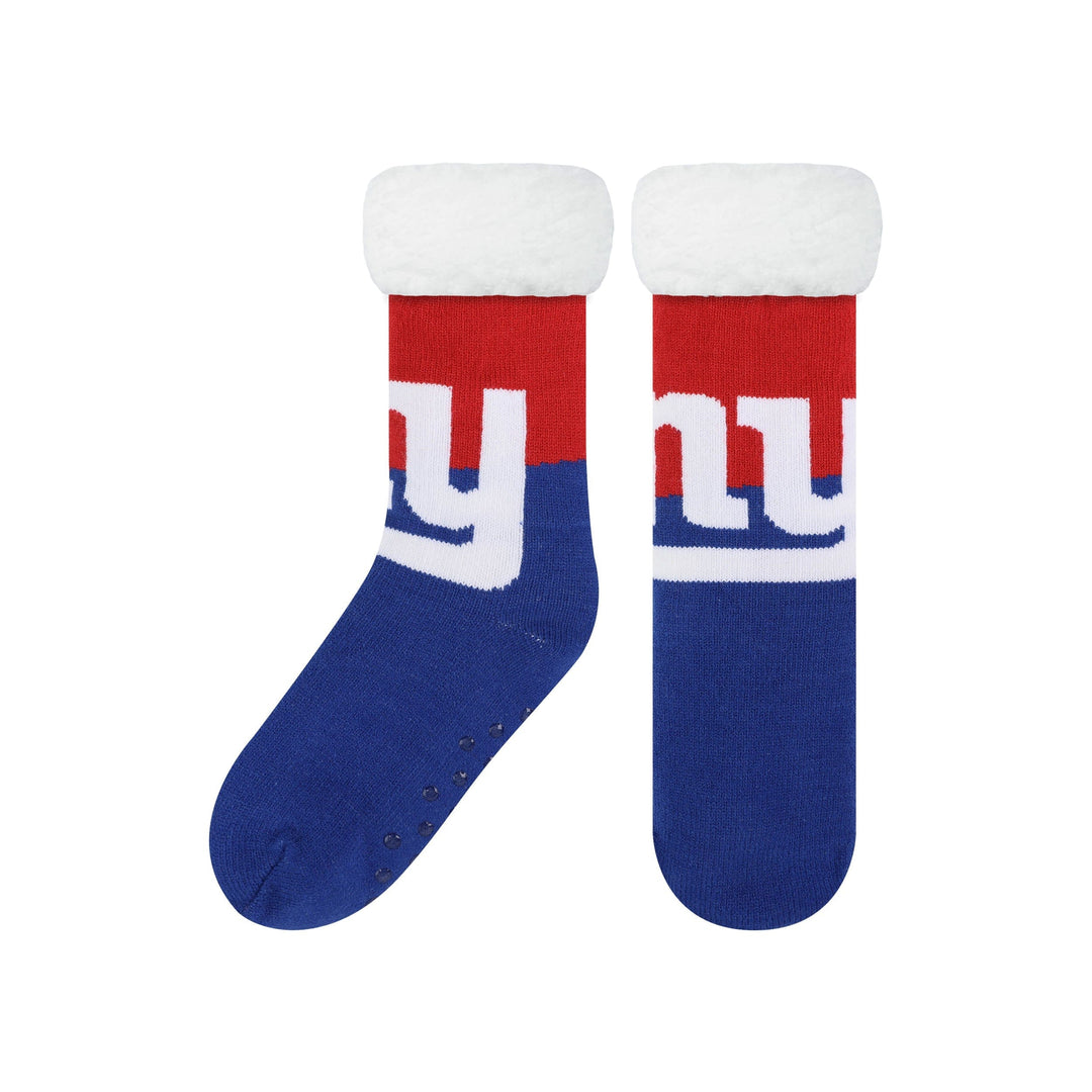 Dynasty Sports & Framing Apparel - Socks New York Giants Colorblock Footy Slipper Socks