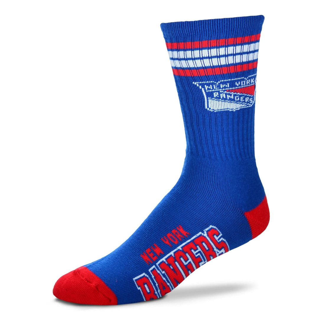 Dynasty Sports & Framing Apparel - Socks New York Rangers Men's 4 Stripe Deuce Socks