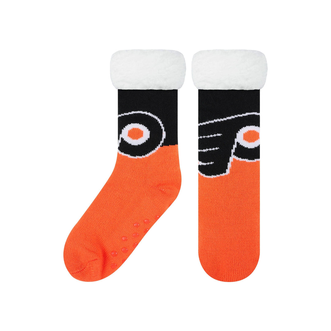 Dynasty Sports & Framing Apparel - Socks Philadelphia Flyers Colorblock Footy Slipper Socks