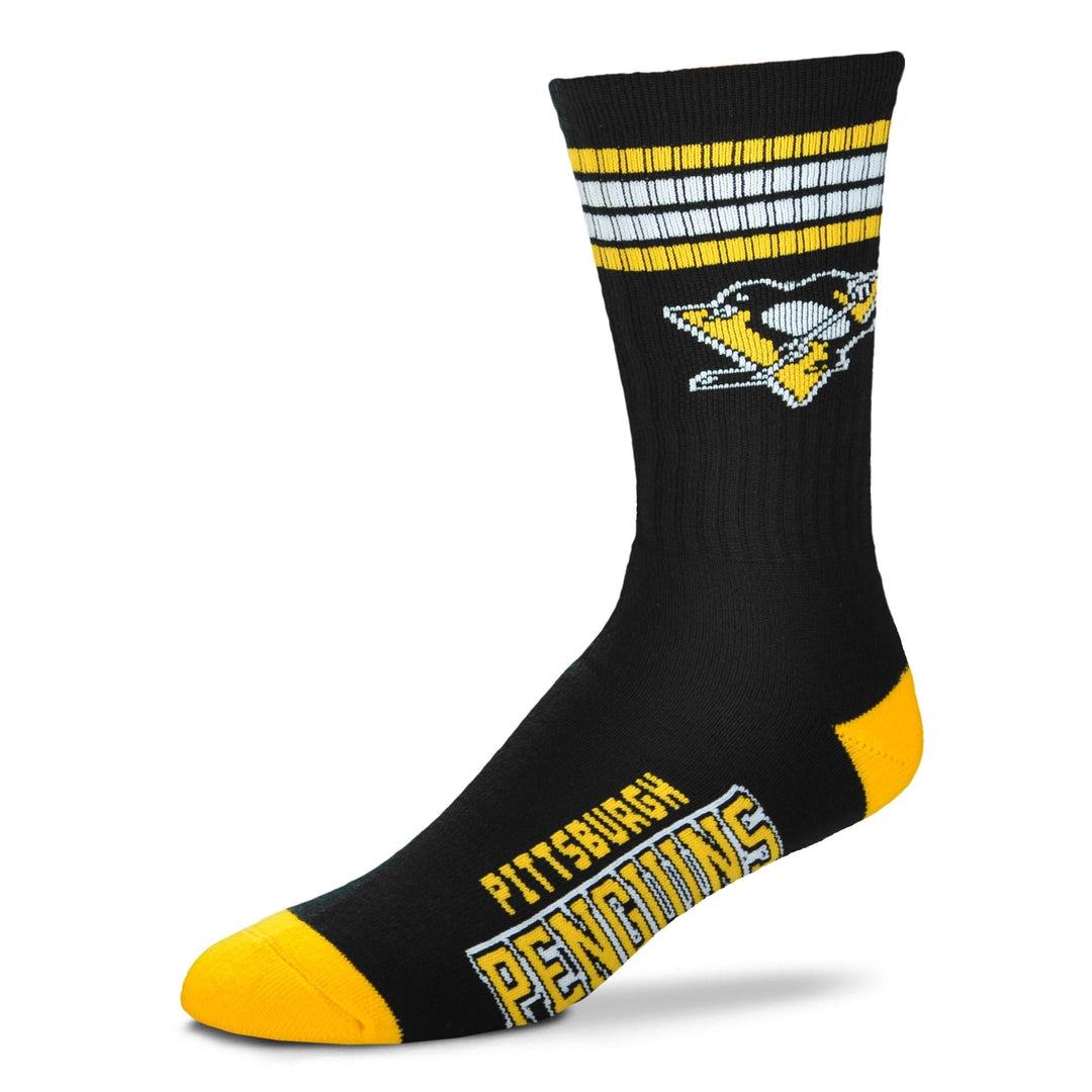 Dynasty Sports & Framing Apparel - Socks Pittsburgh Penguins Men's 4 Stripe Deuce Socks