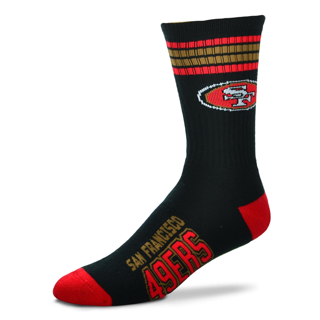 Dynasty Sports & Framing Apparel - Socks San Francisco 49ers Men's 4 Stripe Alternate Deuce Socks