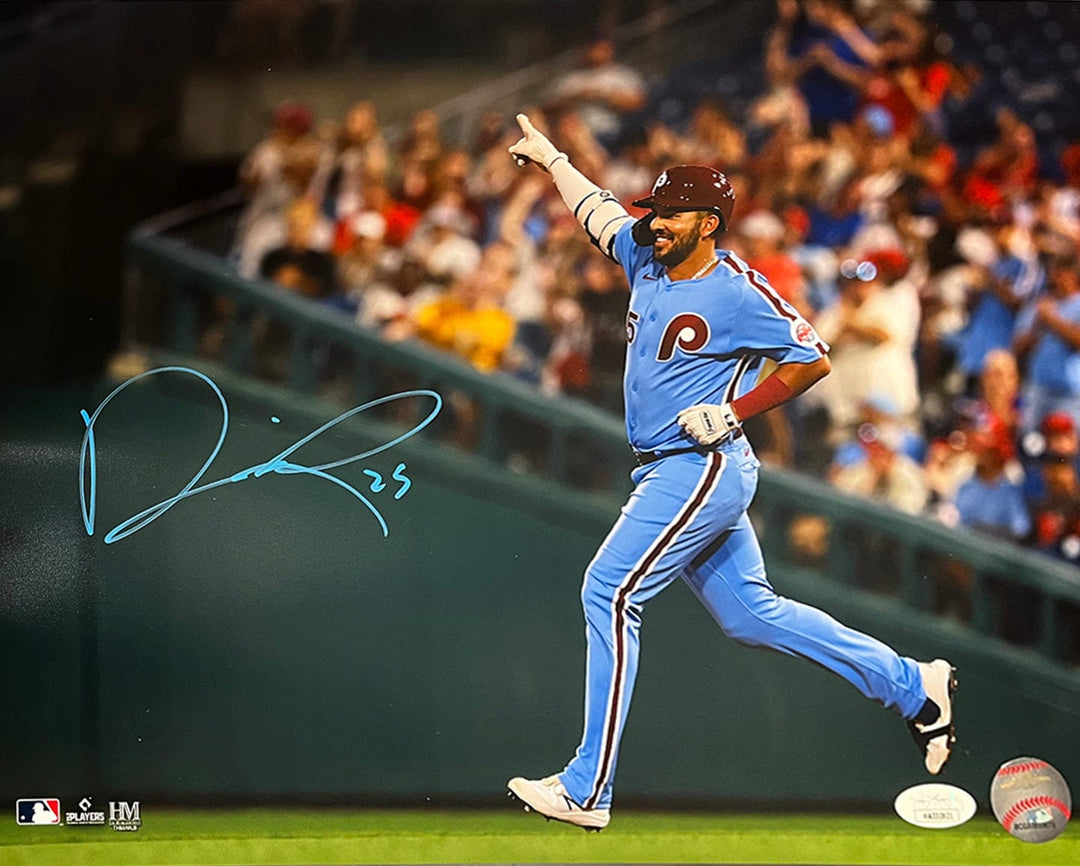 Dynasty Sports & Framing Autographed Baseball Photos 11x14 Photo Darick Hall Runs The Bases Philadelphia Phillies Autographed Baseball Photo