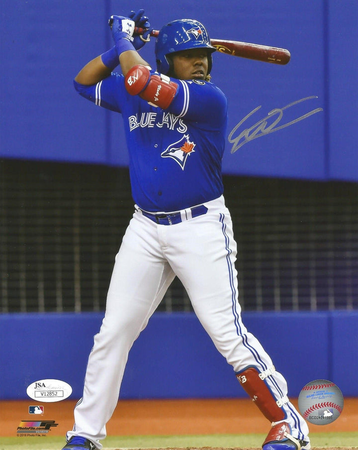 Dynasty Sports & Framing Autographed Baseball Photos 11x14 Photo Vladimir Guerrero, Jr. At-Bat Toronto Blue Jays Autographed Baseball Photo