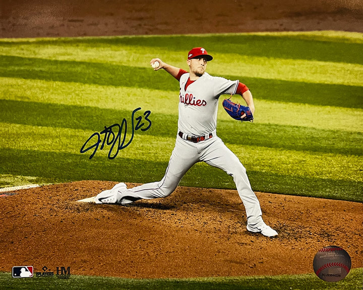 Dynasty Sports & Framing Autographed Baseball Photos Jeff Hoffman Championship Action Philadelphia Phillies Autographed 8" x 10" Baseball Photo