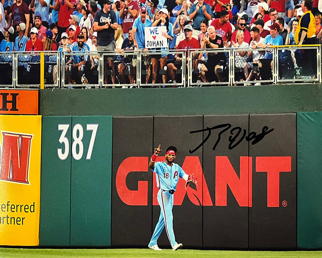 Dynasty Sports & Framing Autographed Baseball Photos Johan Rojas Philly Love Philadelphia Phillies Autographed 8" x 10" Baseball Photo