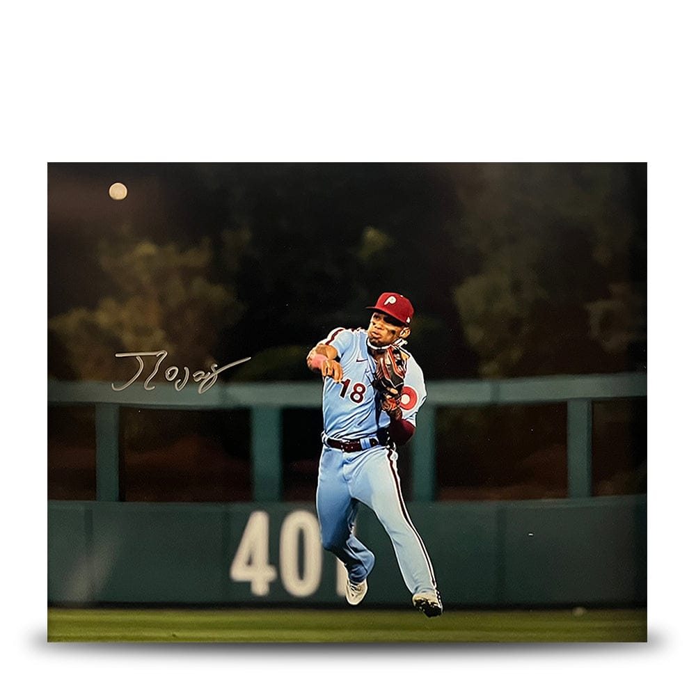 Dynasty Sports & Framing Autographed Baseball Photos Johan Rojas Throwback Action Philadelphia Phillies Autographed 16" x 20" Baseball Photo