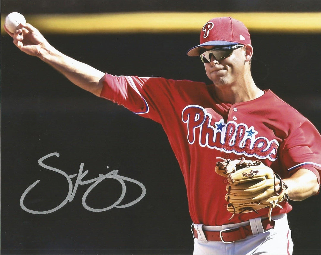 Dynasty Sports & Framing Autographed Baseball Photos Scott Kingery Throw Autographed Philadelphia Phillies 16" x 20" Baseball Photo