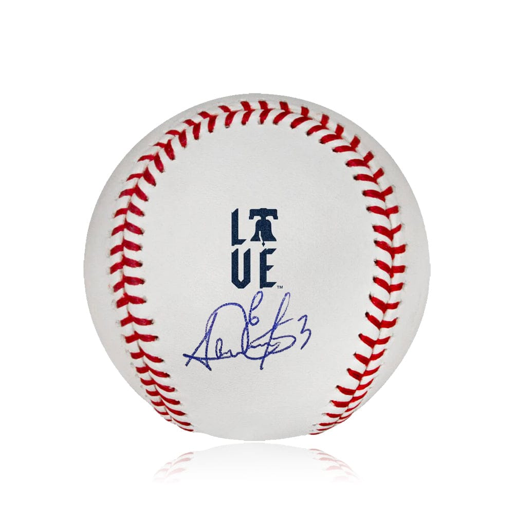 Dynasty Sports & Framing Autographed Baseballs Carlos Estevez Philadelphia Phillies Autographed 2024 City Connect Baseball