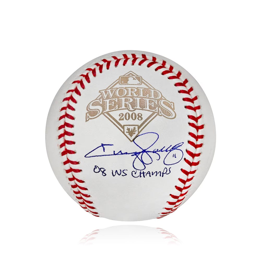 Dynasty Sports & Framing Autographed Baseballs Jimmy Rollins Philadelphia Phillies Autographed 2008 World Series Baseball Inscribed WS Champs - JSA