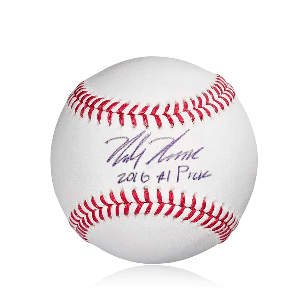 Dynasty Sports & Framing Autographed Baseballs Mickey Moniak Autographed Los Angeles Angels Major League Baseball with '2016 #1 Pick'