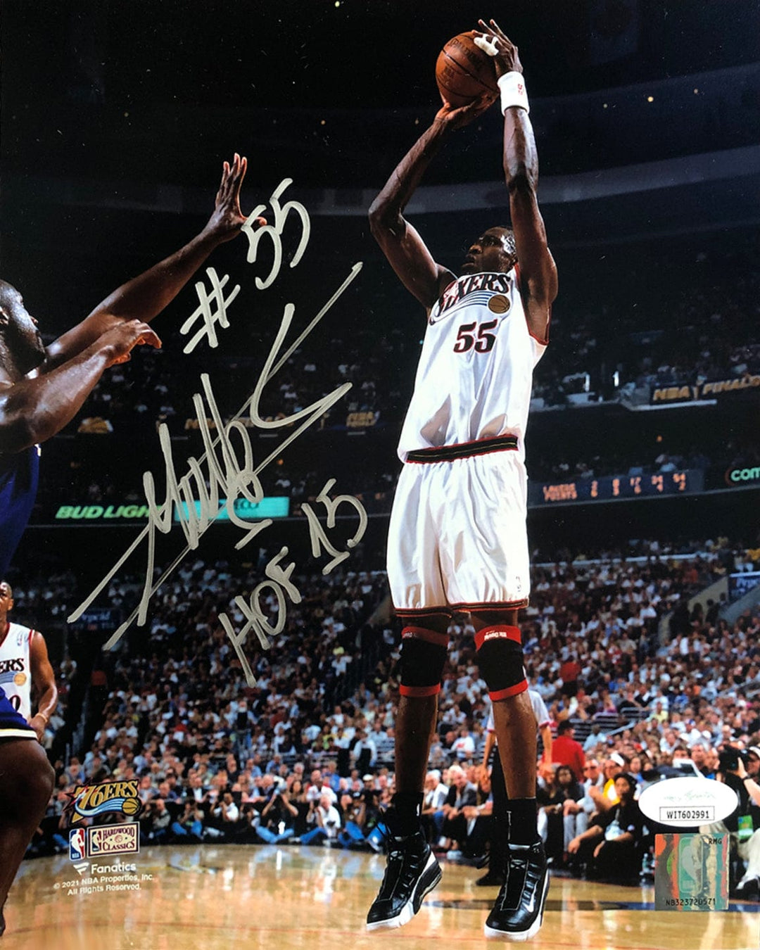 Dynasty Sports & Framing Autographed Basketball Photos Dikembe Mutombo Philadelphia 76ers Autographed 8" x 10" Photo Inscribed Hall of Fame