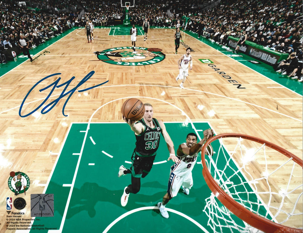Dynasty Sports & Framing Autographed Basketball Photos Sam Hauser Rim Cam Boston Celtics Autographed 11" x 14" Basketball Photo