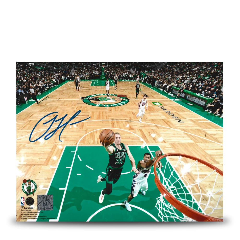 Dynasty Sports & Framing Autographed Basketball Photos Sam Hauser Rim Cam Boston Celtics Autographed 11" x 14" Basketball Photo