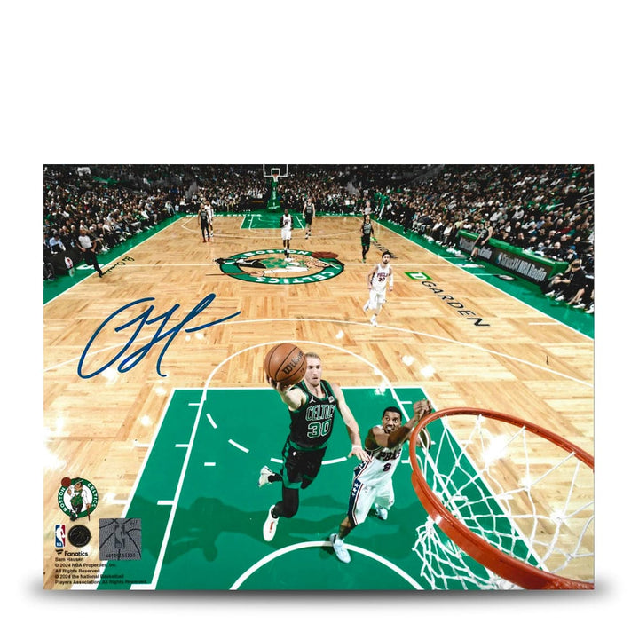 Dynasty Sports & Framing Autographed Basketball Photos Sam Hauser Rim Cam Boston Celtics Autographed 8" x 10" Basketball Photo