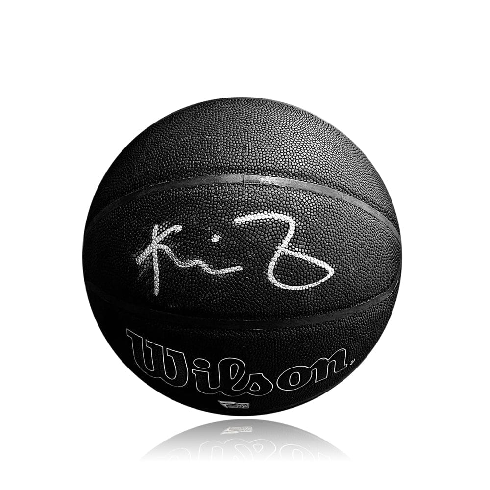 Dynasty Sports & Framing Autographed Basketballs Kevin Garnett Autographed Boston Celtics NBA 75th Anniversary Black Basketball