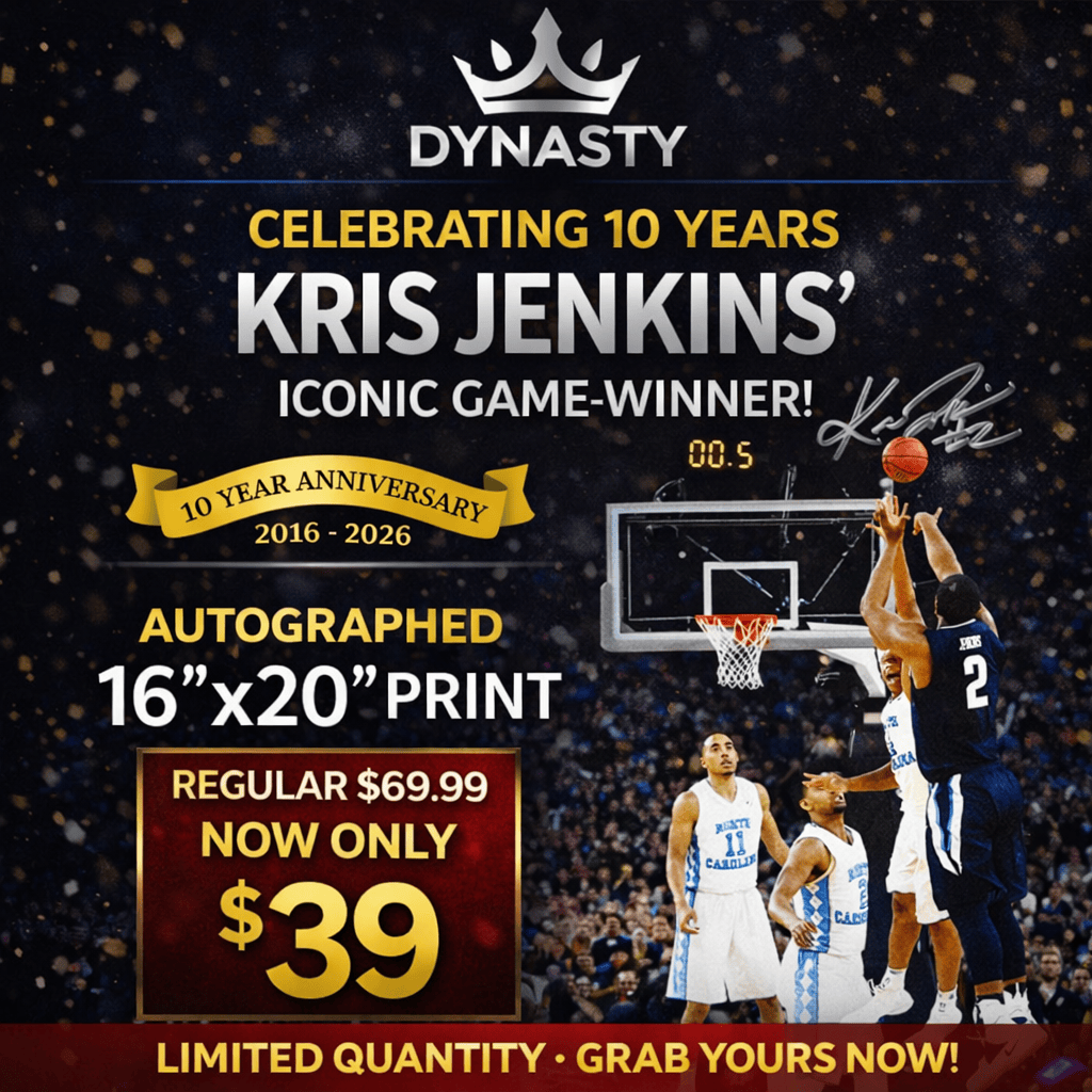 Dynasty Sports & Framing Autographed College Photos Kris Jenkins Villanova Wildcats 2016 NCAA Champions Buzzer Beater Autographed 16" x 20" Photo