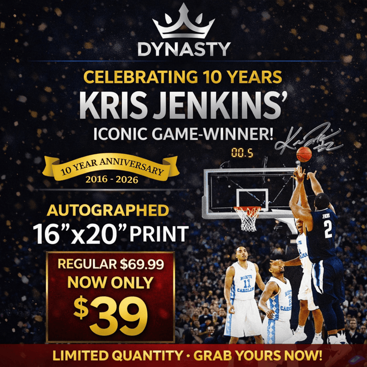 Dynasty Sports & Framing Autographed College Photos Kris Jenkins Villanova Wildcats 2016 NCAA Champions Buzzer Beater Autographed 16" x 20" Photo