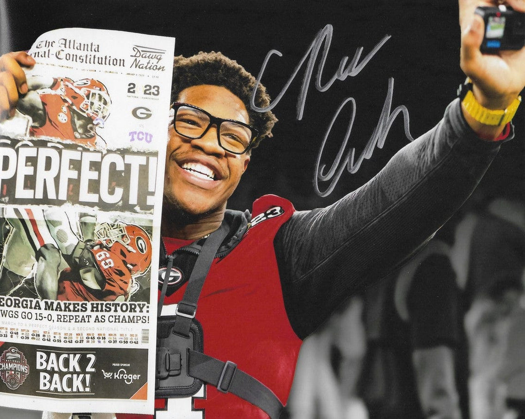 Dynasty Sports & Framing Autographed College Photos Nolan Smith Georgia Bulldogs 2021 National Championship Autographed 8" x 10" Football Photo