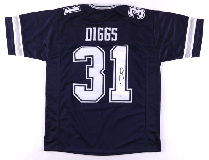 Dynasty Sports & Framing Autographed Football Jerseys Trevon Diggs Dallas Cowboys Autographed Navy Blue Rookie Football Jersey