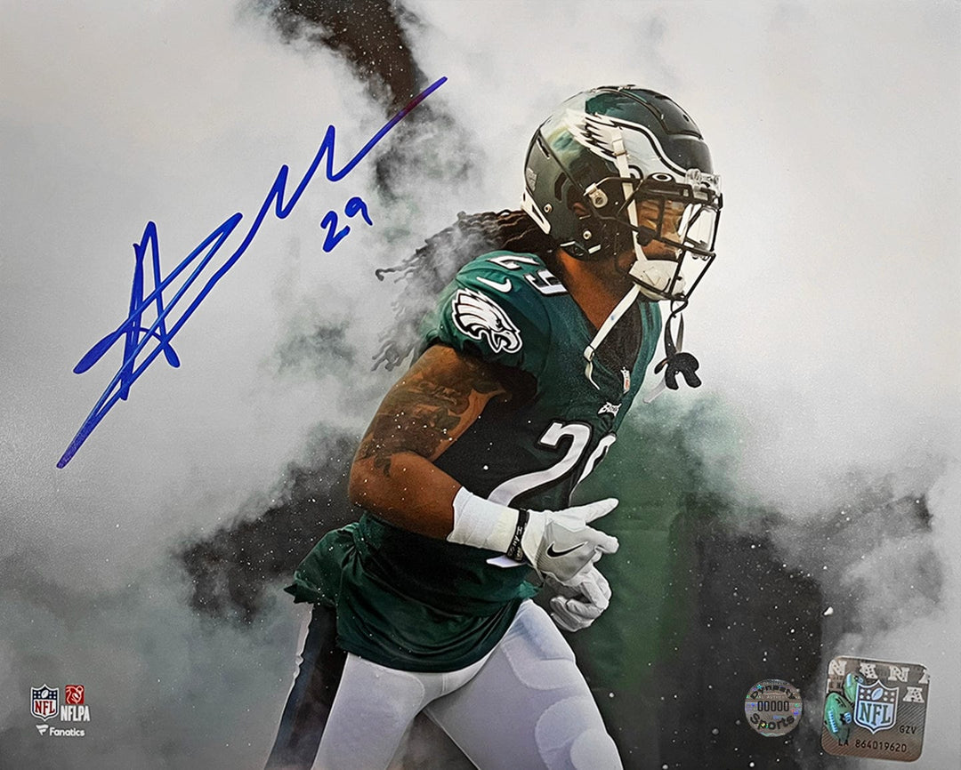 Dynasty Sports & Framing Autographed Football Photos Avonte Maddox in the Smoke Philadelphia Eagles Autographed 8" x 10" Football Photo