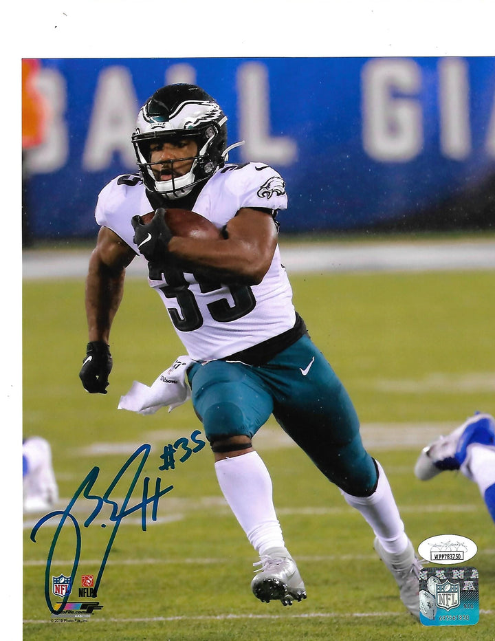 Dynasty Sports & Framing Autographed Football Photos Boston Scott in Action v. NY Giants Philadelphia Eagles Autographed 11" x 14" Football Photo