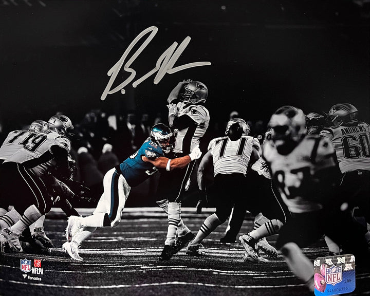 Dynasty Sports & Framing Autographed Football Photos Brandon Graham Strip-Sack Philadelphia Eagles Autographed 11" x 14" Blackout Football Photo
