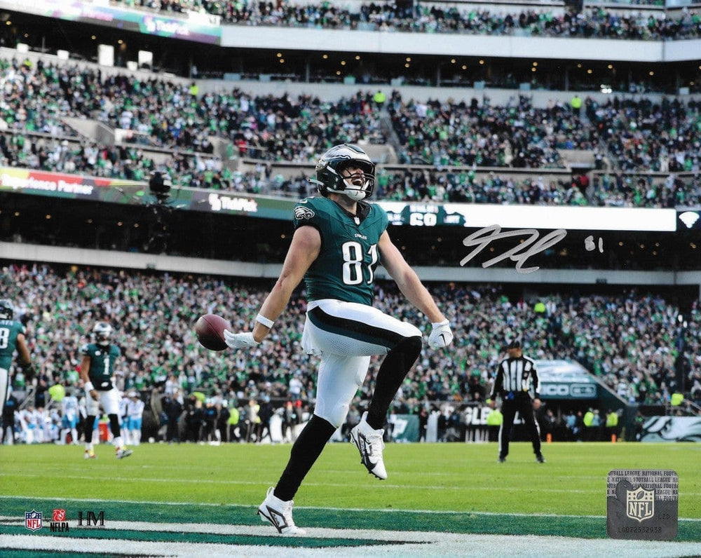 Dynasty Sports & Framing Autographed Football Photos Grant Calcaterra First Touchdown Philadelphia Eagles Autographed 8" x 10" Football Photo