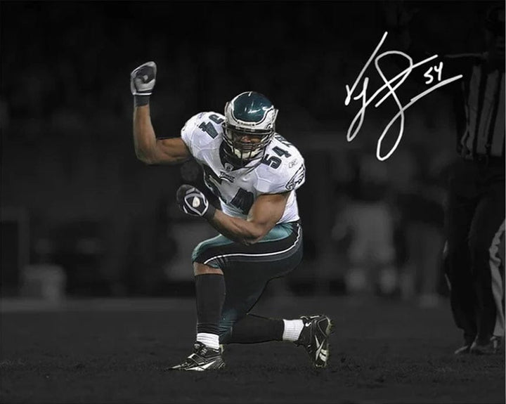 Dynasty Sports & Framing Autographed Football Photos Jeremiah Trotter, Sr. Blackout Philadelphia Eagles Autographed 11" x 14" Football Photo