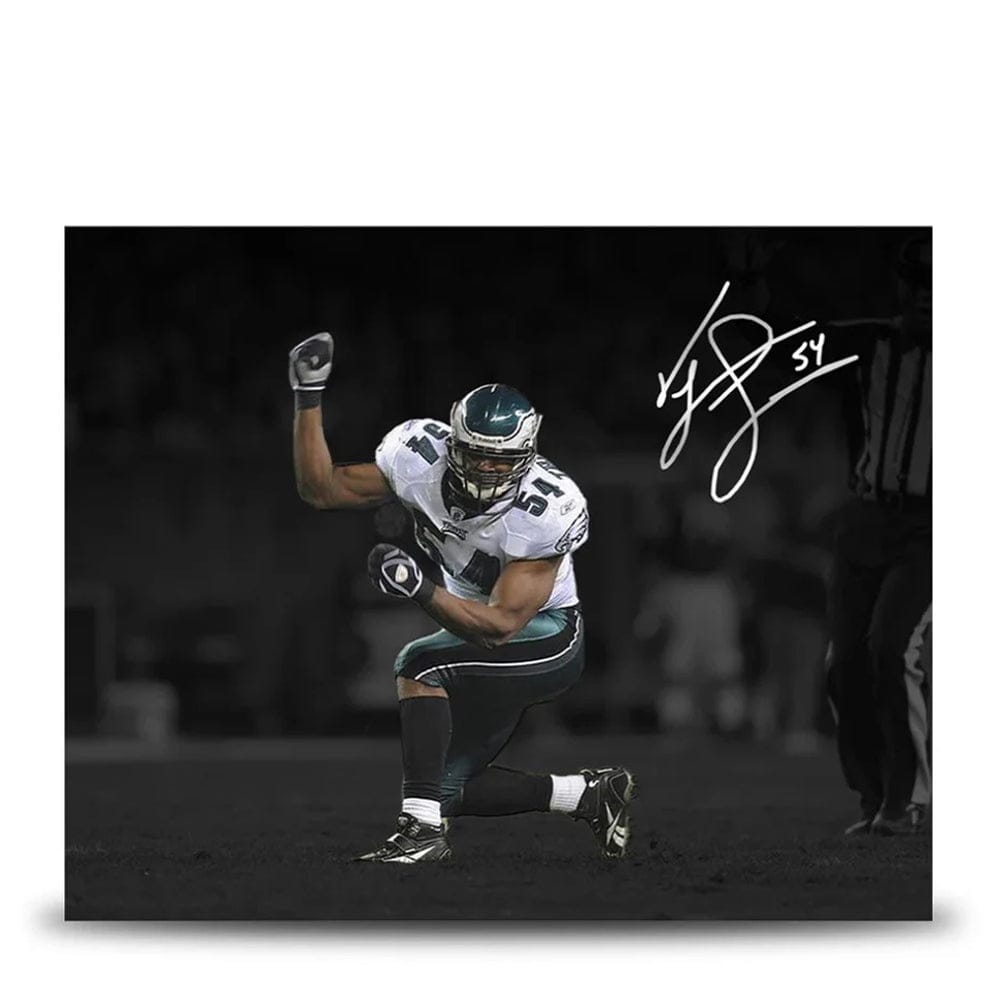 Dynasty Sports & Framing Autographed Football Photos Jeremiah Trotter, Sr. Blackout Philadelphia Eagles Autographed 16" x 20" Football Photo