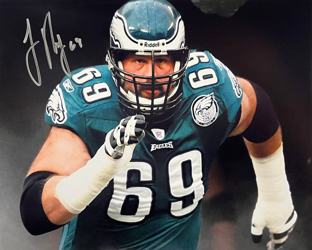 Dynasty Sports & Framing Autographed Football Photos Jon Runyan in the Tunnel Autographed Philadelphia Eagles 8" x 10" Football Photo