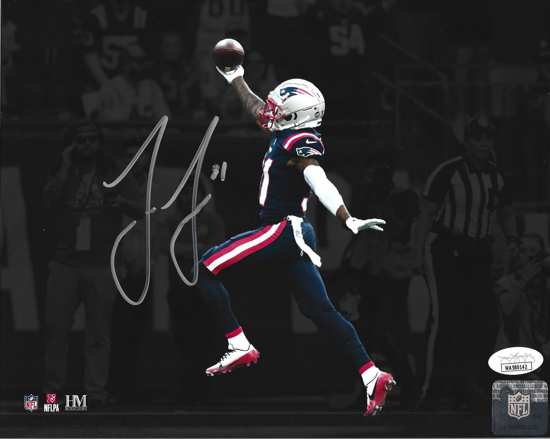 Dynasty Sports & Framing Autographed Football Photos Jonathan Jones Interception Return New England Patriots Autographed 16" x 20" Football Photo