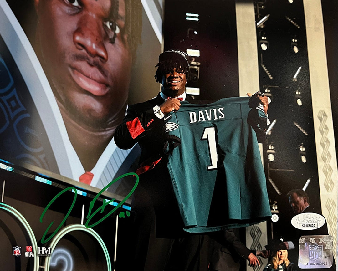 Dynasty Sports & Framing Autographed Football Photos Jordan Davis Philadelphia Eagles Autographed Draft Night 8" x 10" Football Photo