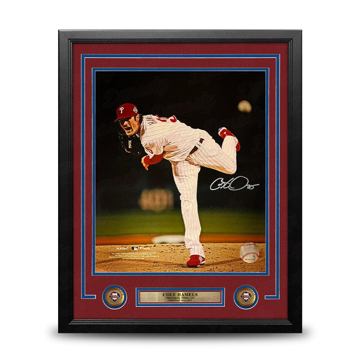Dynasty Sports & Framing Autographed Framed Baseball Photos Cole Hamels 2008 World Series Philadelphia Phillies Autographed 16" x 20" Framed Baseball Photo