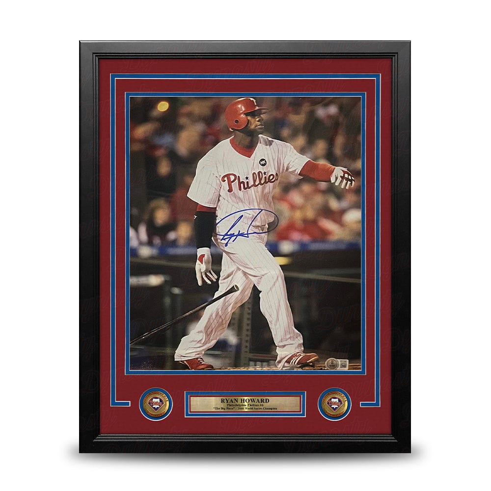 Dynasty Sports & Framing Autographed Framed Baseball Photos Ryan Howard Philadelphia Phillies Autographed 11" x 14" Framed Baseball Photo