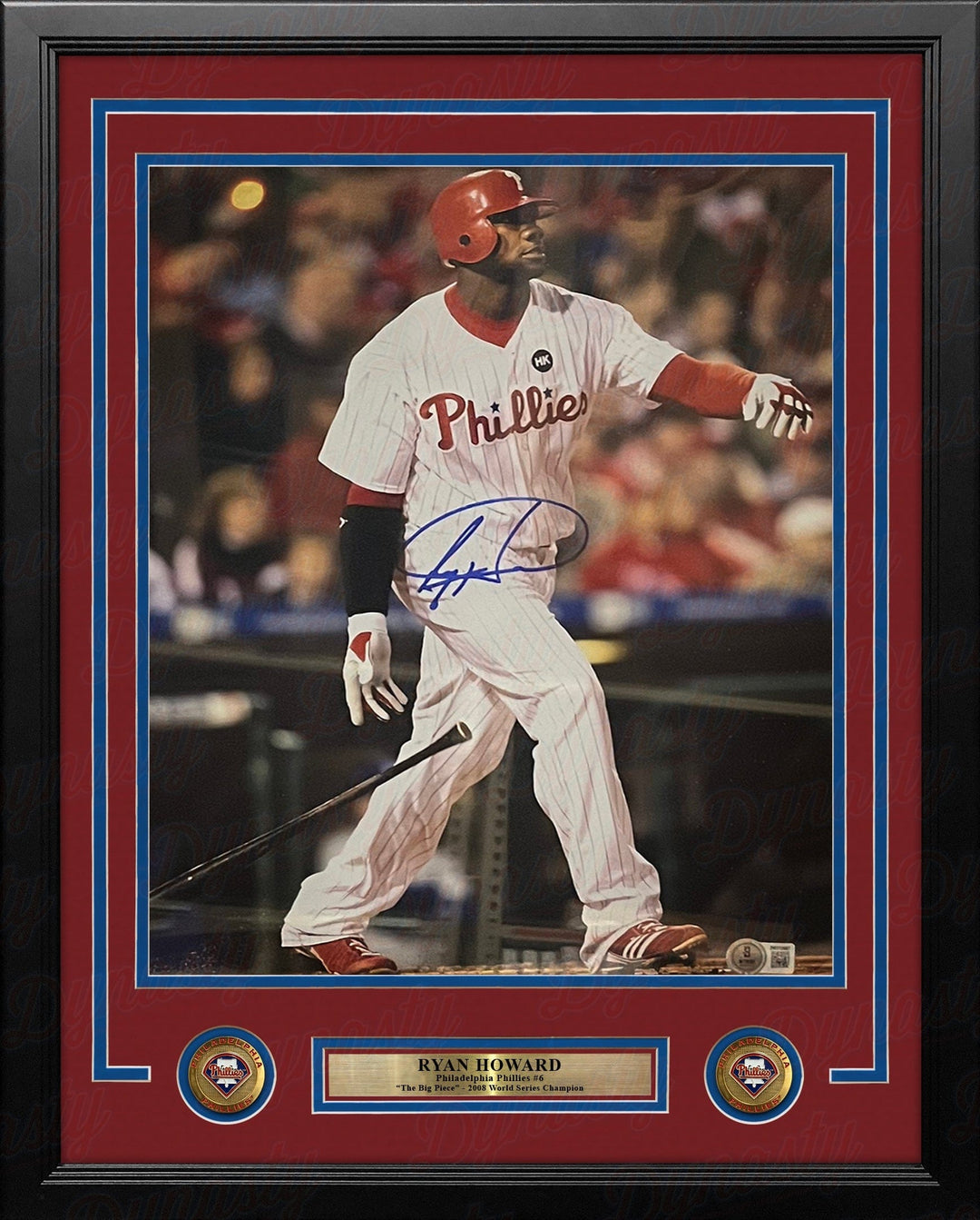 Dynasty Sports & Framing Autographed Framed Baseball Photos Ryan Howard Philadelphia Phillies Autographed 16" x 20" Framed Baseball Photo