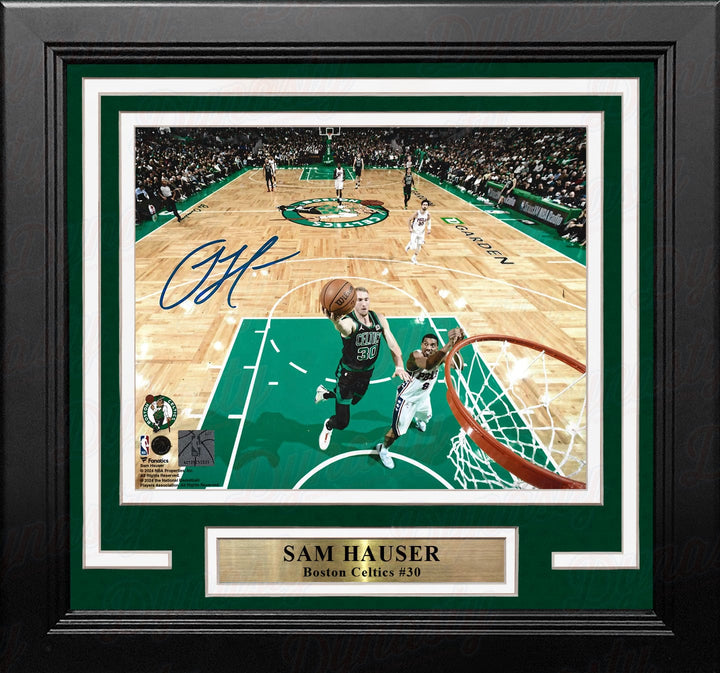Dynasty Sports & Framing Autographed Framed Basketball Photos Sam Hauser Rim Cam Boston Celtics Autographed 8" x 10" Framed Basketball Photo