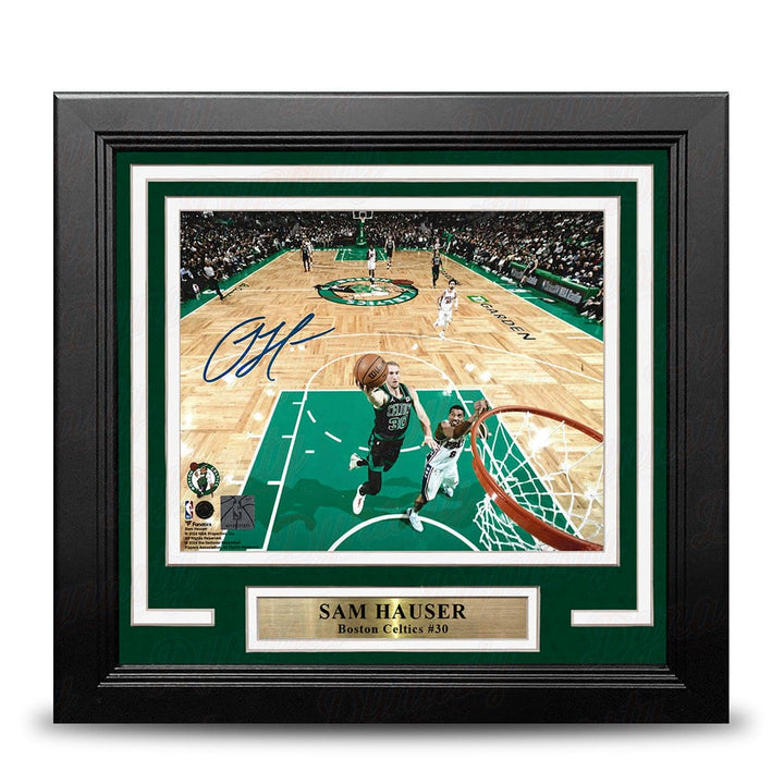 Dynasty Sports & Framing Autographed Framed Basketball Photos Sam Hauser Rim Cam Boston Celtics Autographed 8" x 10" Framed Basketball Photo