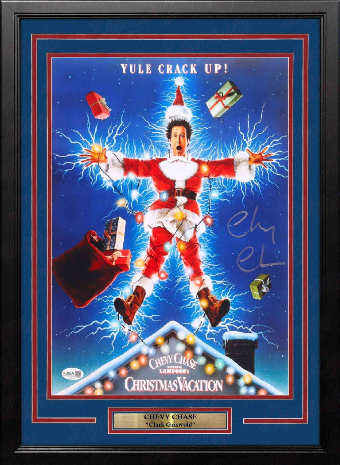 Dynasty Sports & Framing Autographed Framed Entertainment Photos Chevy Chase Autographed "National Lampoon's Christmas Vacation" 11" x 14" Framed Movie Photo