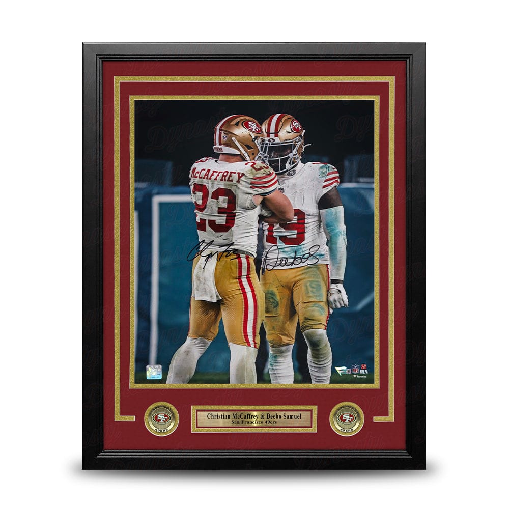 Dynasty Sports & Framing Autographed Framed Football Photos Christian McCaffrey & Deebo Samuel San Francisco 49ers Autographed 16" x 20" Framed Football Photo
