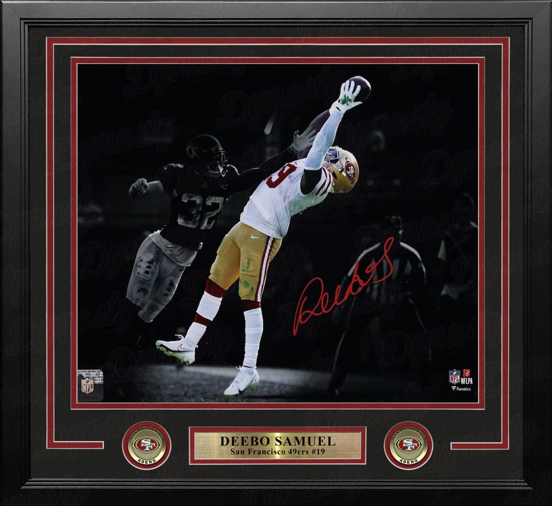Dynasty Sports & Framing Autographed Framed Football Photos Deebo Samuel San Francisco 49ers Autographed 11" x 14" Framed Blackout Football Photo