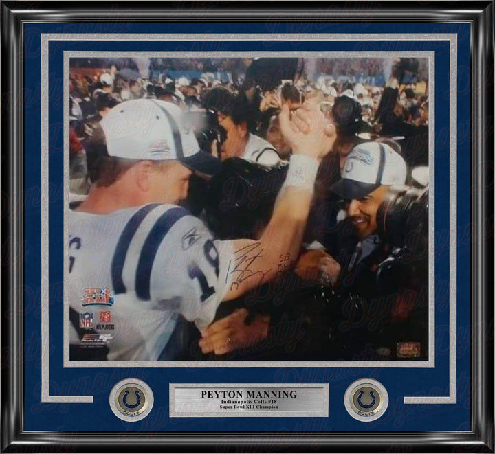 Dynasty Sports & Framing Autographed Framed Football Photos Peyton Manning Indianapolis Colts Autographed Super Bowl XLI 16x20 Framed Photo