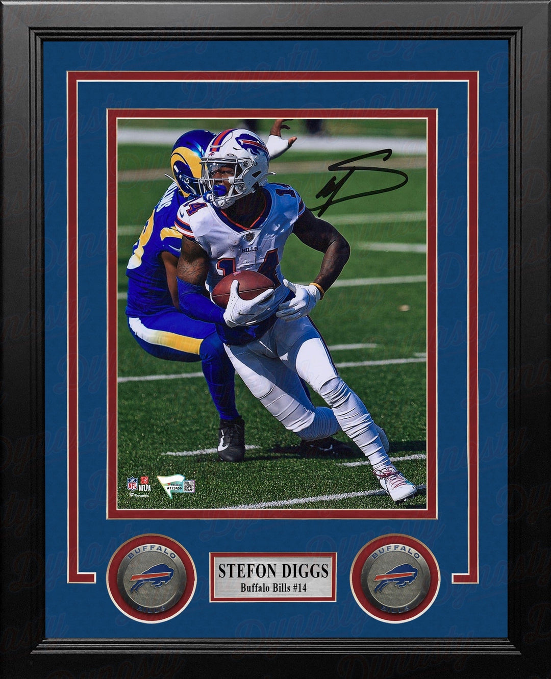 Dynasty Sports & Framing Autographed Framed Football Photos Stefon Diggs in Action Buffalo Bills Autographed 8" x 10" Framed Football Photo