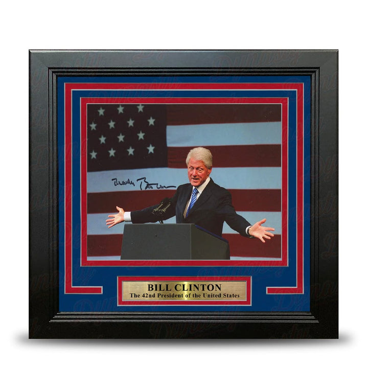Dynasty Sports & Framing Autographed Framed Historical Photos Bill Clinton 42nd President of the United States Autographed 8" x 10" Framed Photo