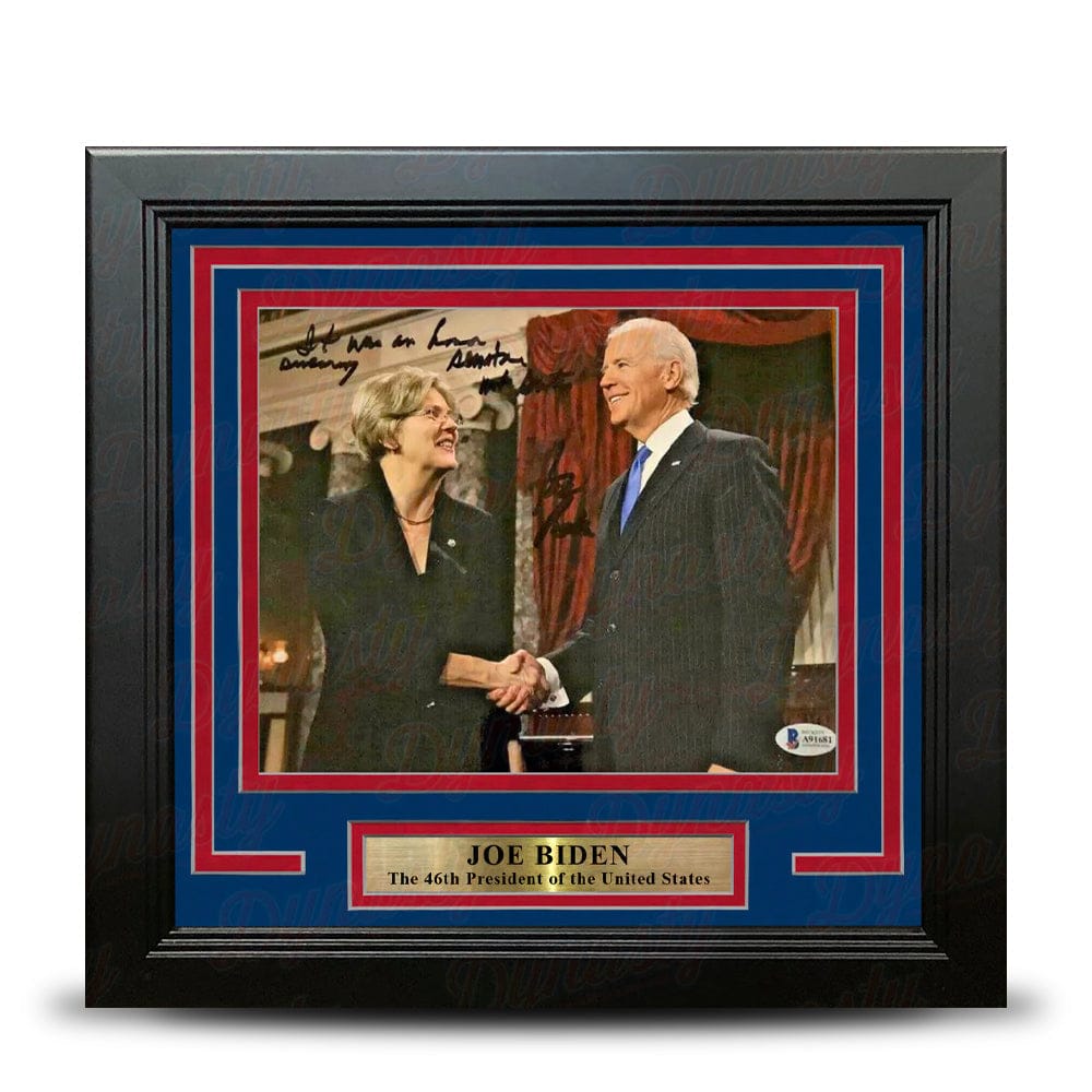 Dynasty Sports & Framing Autographed Framed Historical Photos Joe Biden 46th President of the United States Autographed 8" x 10" Framed Photo